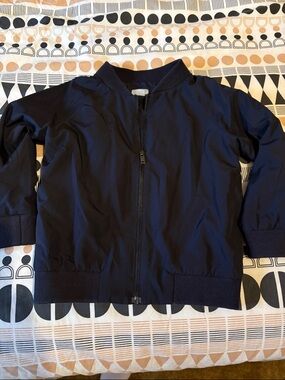 COS Kids Navy Zip Front Bomber Jacket
